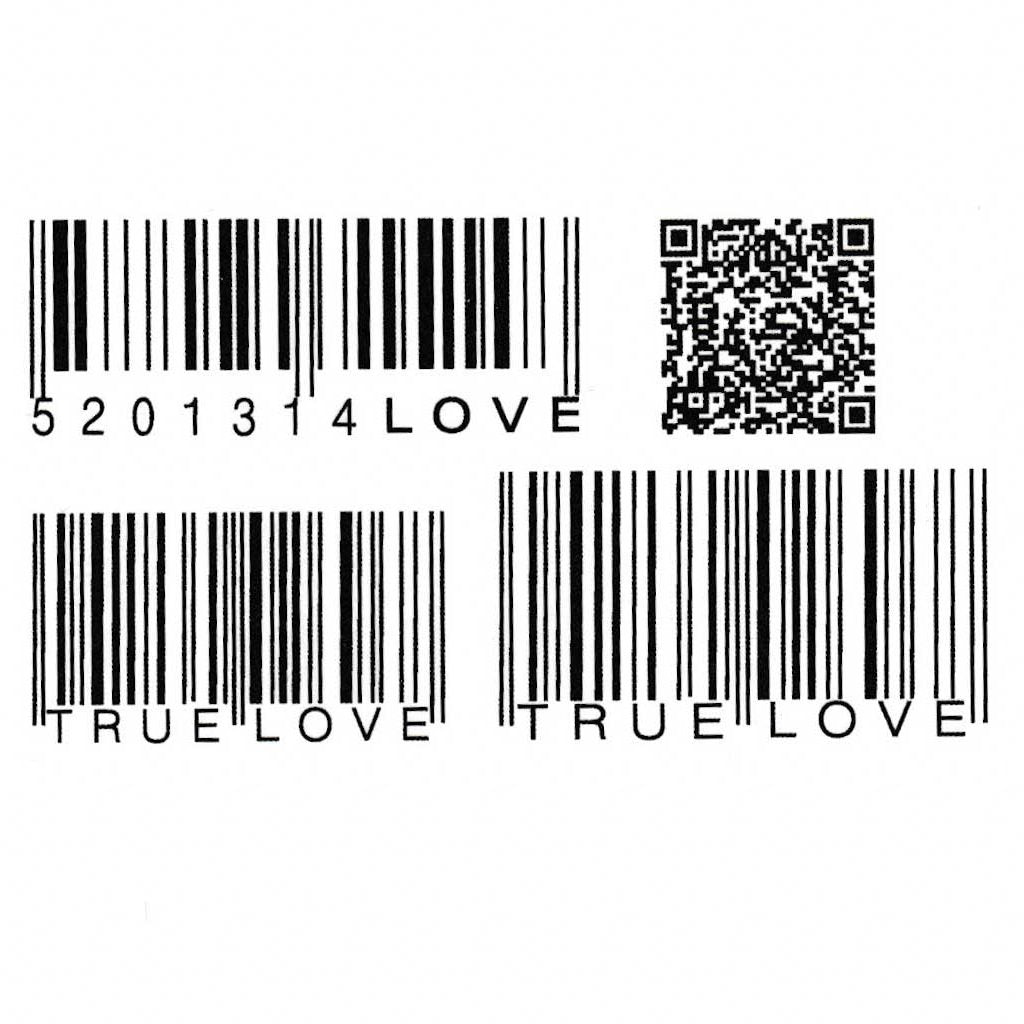 Ephemeral Tattoo - Love Bar Codes - Temporary Wrist Tattoo, image size:1024x1024