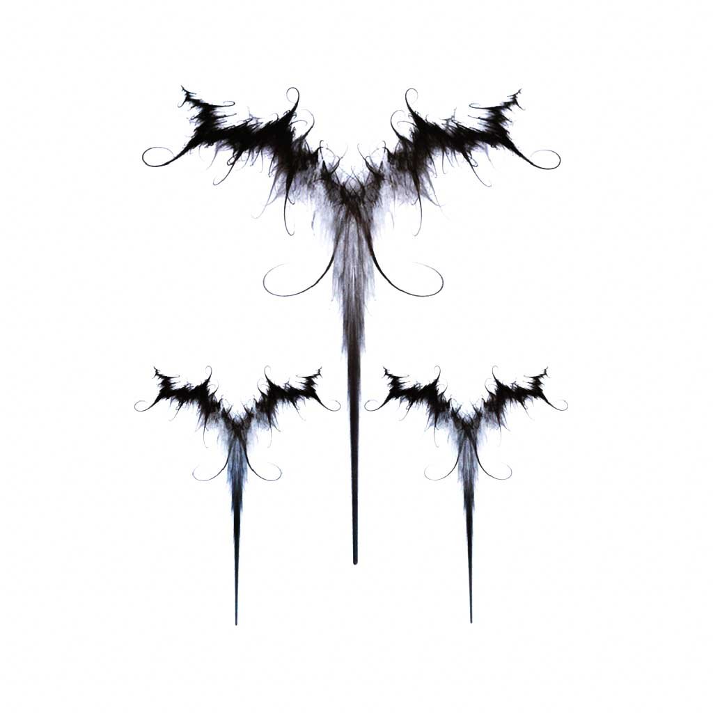 Temporary tattoo Angel of Death, Wings Of Death, Abstract Tattoo