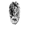 Temporary tattoo lion and time 3 with eye