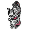 Temporary tattoo | Dragon and Japanese Samurai | SKINDESIGNED