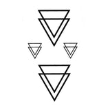 Triangles - temporary tattoo - geometric fake tattoo wrist, forearm - Skindesigned