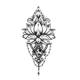 Fake Tattoo Woman - Lotus Precious Stone - temporary tattoo