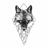 Fore Arm Geometric Fox - Temporary Tattoo - Skindesigned