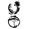 Fake Geometric Tattoo Nature - Circle of Life, Earth, Tree