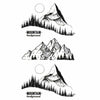 Mountains - Temporary Tattoo | Fake tattoo - Skindesigned
