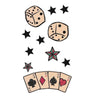  Temporary | fake tattoo - cards, dice and stars