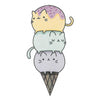 Fake tattoos - Cat Japanese Manga Ice cream Cute