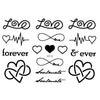 Fake tattoo - Love forever pack - Infinity sign love 