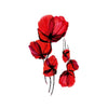 Ephemeral Tattoo (Temporary) - Flower: Poppy | Fake tattoo