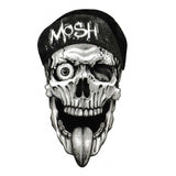 Temporary tattoo - Skull with Mosh! on his cap - Skindesigned