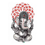 Ephemeral Tattoo - Elephant Ganesh - Temporary Fake Tattoo