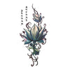 Ephemeral tattoo - Japanese lotus flower | SKINDESIGNED