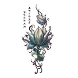 Ephemeral tattoo - Japanese lotus flower | SKINDESIGNED