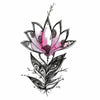 Temporary tattoo - Japanese traditional lotus flower - Skindesigned