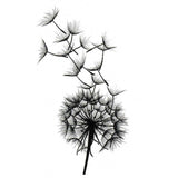 Best temporary tattoo - Dandelion blowing - Fake tattoo by Skindesigned