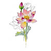 Watercolor Lotus - Temporary Tattoo Woman