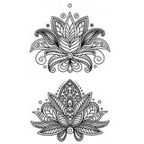 Tatouage temporaire Lotus féminin - Tatouage ephemere fleur de lotus, faux tattooTemporary Tattoo Female Lotus - Fake tattoo Lotus Flower - Skindesigned