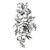 Peonies 2 - Temporary Floral Woman Tattoo - Skindesigned