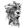 Temporary tattoo - Half man half lion - Skindesigned