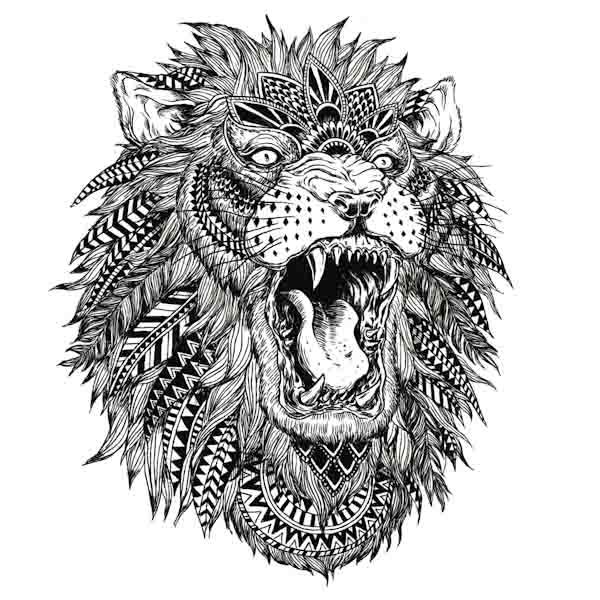 Lion Maori Art Prints for Sale | Redbubble