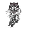 Temporary Tattoo | Wolf dream catcher - Big arm tattoo - Skindesigned