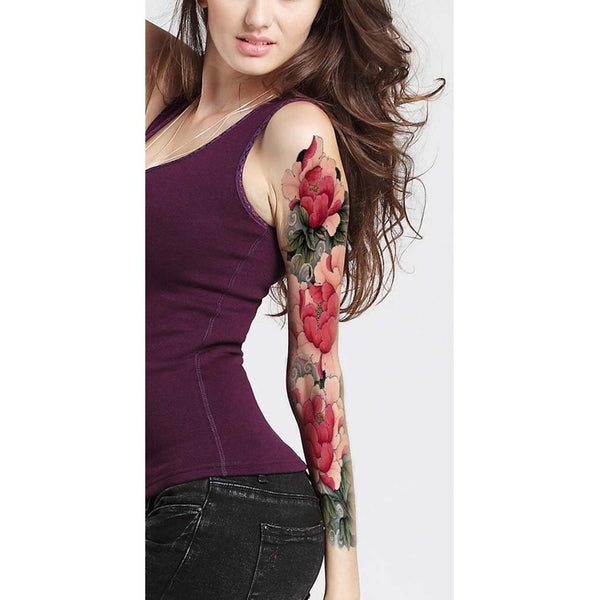 Temporary Japanese sleeve Lotus 2 - Cover full arm.