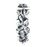 Ephemeral Tattoo - Marine Octopus sleeve- Temporary Tattoo
