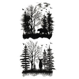 Fake tattoo wrist, bear and forest - Temporary tattoo 