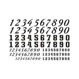 Temporary tattoo - Numbers for fingers or chest - Skindesigned