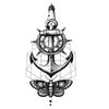 Anchor temporary tattoo - Sea and butterfly - Skindesigned