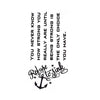 Temporary tattoo - sentence / quote - refuse to sink | SKINDESIGNED