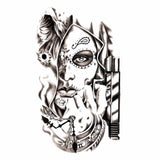 Temporary Tattoo - Pin Up Army Santa Muerte Calatera Catrina