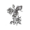 Temporary Tattoo - Guns and Roses 2 (Pistol and Roses) - Skindesigned