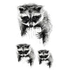 Raccoon 2 - Temporary tattoo cute animal by Skindesigned