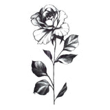 Temporary tattoo - Rose in black and white | Fake tattoo, Skindesigned