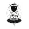 Temporary tattoo - Time Hourglass Theme Space - Satellite ships - Skindesigned