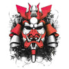 Japanese Samurai mask | Temporary tattoo | Fake tattoo  - Skindesigned