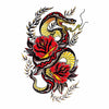 Temporary tattoo - American Traditional Color and Rose Serpent - Skindesigned