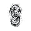 Non permanent tattoo | Roses and time | Arm temporary Tattoo - Watch - Skindesigned