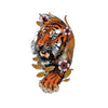 Ephemeral tattoo | American traditional tiger | Temporary tattoo old school - Skindesigned