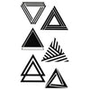 Geometric temporary tattoo - Triangles pack 2 - Skindesigned