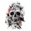 Skull and Roses - Fake tattoo (Temporary) Geometric, Skindesigned