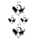 Ephemeral tattoo of angels or demons | SKINDESIGNED | Fake tattoo