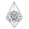 Geometric Minimalist Lotus | SKINDESIGNED Temporary tattoo