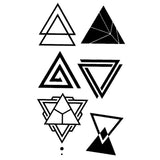 Non permanent tattoo - Triangles pack 2, Geometric - Skindesigned