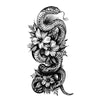 Realistic temporary tattoo - Floral snake 3 - Skindesigned