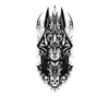 Temporary tattoo - Anubis the god of death and pharaoh - Skindesigned