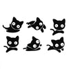 Temporary tattoo - 6 cats - cuties fake tattoos for girl or child