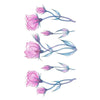 Watercolored temporary tattoo of roses for women - Skindesigned