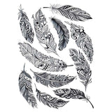 Temporary tattoo - Feathers pack - Maori, tribal by Skindesigned